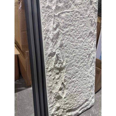 3D декоративни панели PU камък B-2 Hanyu White, вътрешен и външен монтаж, 600*1200*48mm 3D декоративни панели PU камък B-2 Hanyu White, вътрешен и външен монтаж, 600*1200*48mm