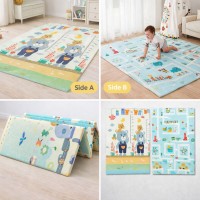 Детски килим за игра 120*180см, двулицев, термоизолиращ, XPE пяна