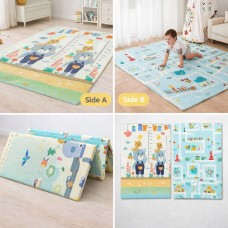 Детски килим за игра 120*180см, двулицев, термоизолиращ, XPE пяна