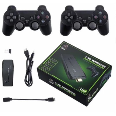 Телевиозионна конзола 4K Game Stick, 2.4G безжични контролера, 10000+ вградени ретро игри