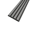 3D декоративни панели, 260х16см, WPC4, LK1018-Black, сиво с черна основа