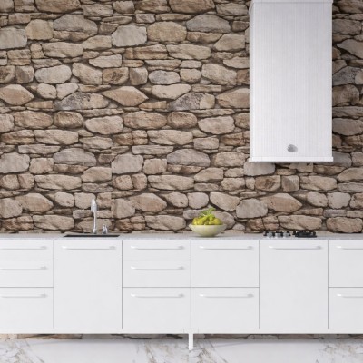 Ролков тапет винил Lux 203-1TI, Камъни, самозалепващ, 10м*53см