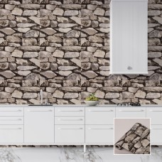 Ролков тапет винил Lux 203-1TI, Камъни, самозалепващ, 10м*53см