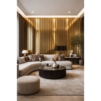 3D декоративни панели, 290х20см, WPC, GOLD 3D декоративни панели, 290х20см, WPC, GOLD