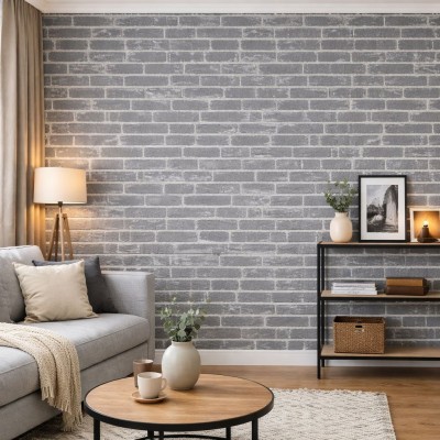 Тапет 3D сиви тухли C8, 70 х 77см, самозалепващи Тапет 3D сиви тухли C8, 70 х 77см, самозалепващи