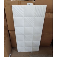 3D Стенен панел 120*60*2.5см, E009, външен и вътрешен монтаж, бял