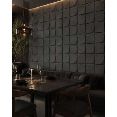 3D Стенен панел 120*60*2.5см, E003, Elegant Black, външен и вътрешен монтаж 3D Стенен панел 120*60*2.5см, E003, Elegant Black, външен и вътрешен монтаж