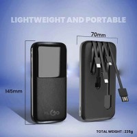 Външна батерия KLGO KP37, 10000 mAh, 4 in 1