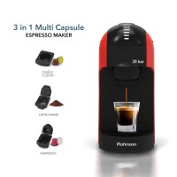 Кафемашина мултикапсулна Rohnson R-98046 Black 3 in 1