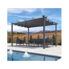 Алуминиева пергола Карос, 3*4 метра, подвижен покрив