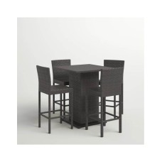 Сет за градина от 4 бар стола и висока маса Сет за градина от 4 бар стола и висока маса
