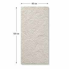 Декоративен панел за стени PU камък G005, 60*120*1.8см, бял
