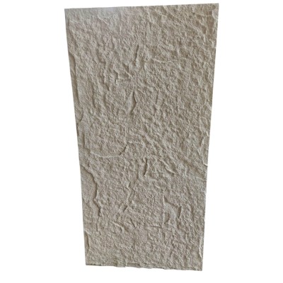 Декоративен панел за стени PU камък G005, 60*120*1.8см, бял