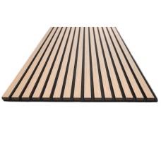 Акустични стенни 3D панели, дърво, 270*60см, светъл дъб