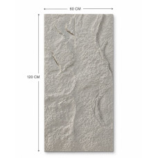 Декоративен панел 3D камък A009 , 60*120*3см, Cement Grey, PU