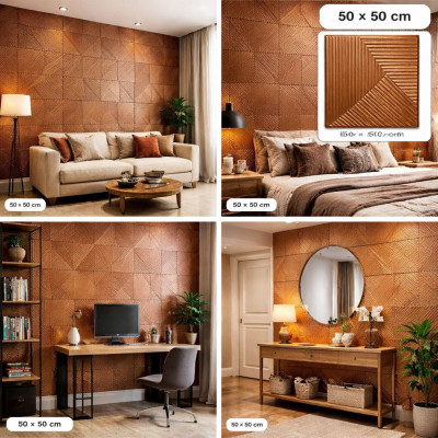Тапет самозалепване бронз QD-6706 , 50*50см