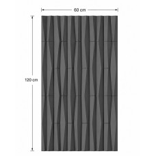 3D Стенен панел 120*60*2.5см, E004, Elegant Black