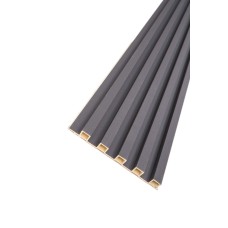 3D декоративен панел, 290х20см, WPC4, LK8006, сив звезден авантюрин