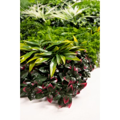 Декоративен панел с изкуствени растения Pink Gardenia - E003 |100 х 100см | декор за стени |тавани Декоративен панел с изкуствени растения Pink Gardenia - E003 |100 х 100см | декор за стени |тавани