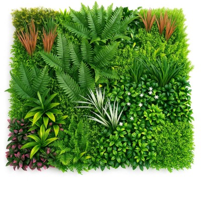 Декоративен панел с изкуствени растения Pink Gardenia - E003 |100 х 100см | декор за стени |тавани Декоративен панел с изкуствени растения Pink Gardenia - E003 |100 х 100см | декор за стени |тавани