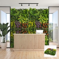 Зелено изкуствено пано с цветни акценти  E002|50х50 см|стени и и тавани Зелено изкуствено пано с цветни акценти  E002|50х50 см|стени и и тавани