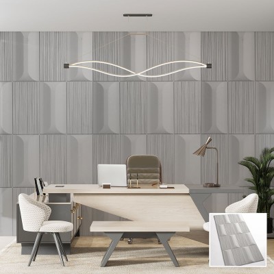 Декоративен панел PU Камък E013|120 x 60см|23мм|Бял