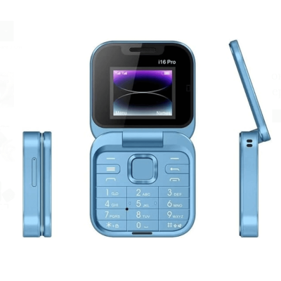 Мини сгъваем телефон i16 Pro| Dual sim Nano| Micro SD|1000 mAh