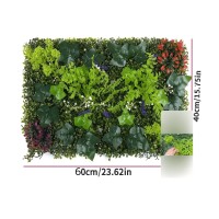 Зелено изкуствено пано с цветни акценти Зелено изкуствено пано с цветни акценти