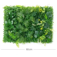 Зелено изкуствено пано с цветни акценти 012| 60*40см