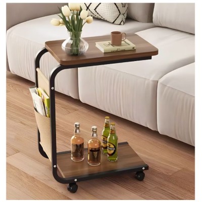 Помощна маса Мира BJ-4, два плота, джоб за съхранение, мобилна, 45*30*65см