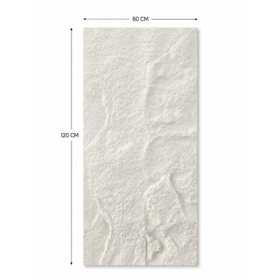 Декоративен панел 3D камък A009 , 60*120*3см, Hanyu White, PU