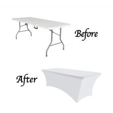 Еластична покривка за кетъринг маса 180*75см