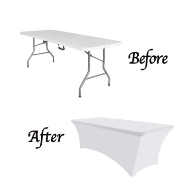 Еластична покривка за кетъринг маса 180*75см