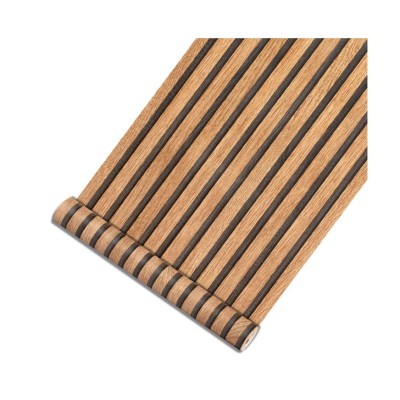 Ролков тапет 3D вертикални летви Норда UGG234001, 10м*53см, самозалепващ, дъб