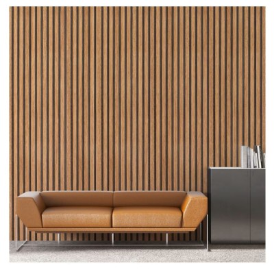 Ролков тапет 3D вертикални летви Норда UGG234001, 10м*53см, самозалепващ, дъб