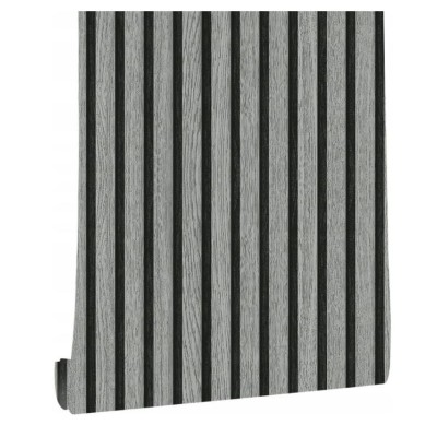 Ролков тапет 3D вертикални летви Сканди UGG234005 , 10м*53см, самозалепващ, сив цвят