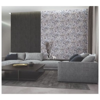 Ролков тапет 3D вертикални летви Сканди UGG234005 , 10м*53см, самозалепващ, сив цвят