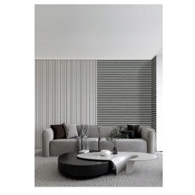 Ролков тапет 3D вертикални летви Сканди UGG234005 , 10м*53см, самозалепващ, сив цвят