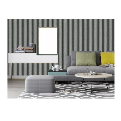 Ролков тапет 3D вертикални летви Сканди UGG234005 , 10м*53см, самозалепващ, сив цвят