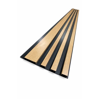 3D декоративен панел, 290х21см, WPC4, M-026, натурален дъб