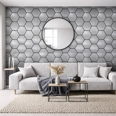 Акустичен панел пчелна пита, Сив дъб, 665/ 815/18мм