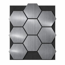 Акустичен панел пчелна пита, Сив дъб, 665/ 815/18мм