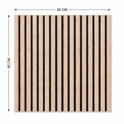 Акустичен панел 60*60см Natural Oak – Rosé HM-205, МДФ с дървен фурнир