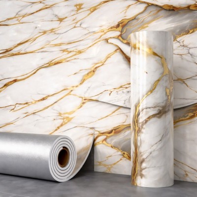 Мраморен 3D самозалепващ ролков тапет 90619D1, 3м*1.2м