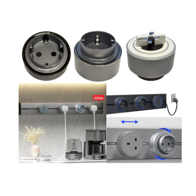 Модулен релсов контакт 80см,Led мобилни ключове, USB A+C, 8000W, сив цвят Модулен релсов контакт 80см,Led мобилни ключове, USB A+C, 8000W, сив цвят