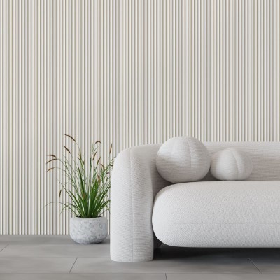 Декоративни стенни PS панели M04-001 |290*15см|бяло-златно