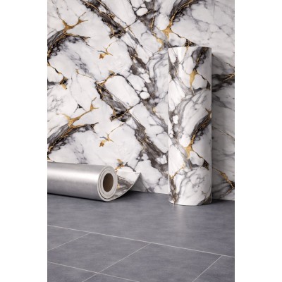 Мраморен 3D самозалепващ ролков тапет 9055D2, 3м*1.2м