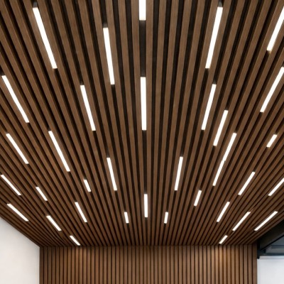 3D декоративни панели за таван, 290х4х4.5см, WPC4, орех