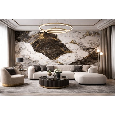 Мраморен 3D самозалепващ ролков панел 90599D5, 3м*1.2м