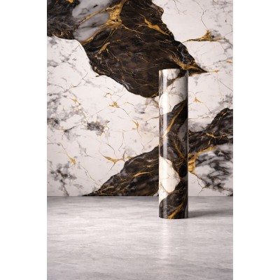 Мраморен 3D самозалепващ ролков панел 90599D5, 3м*1.2м